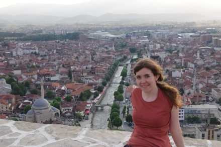 Me on wall at Prizren castle